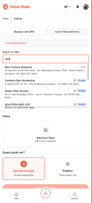 Add experience view